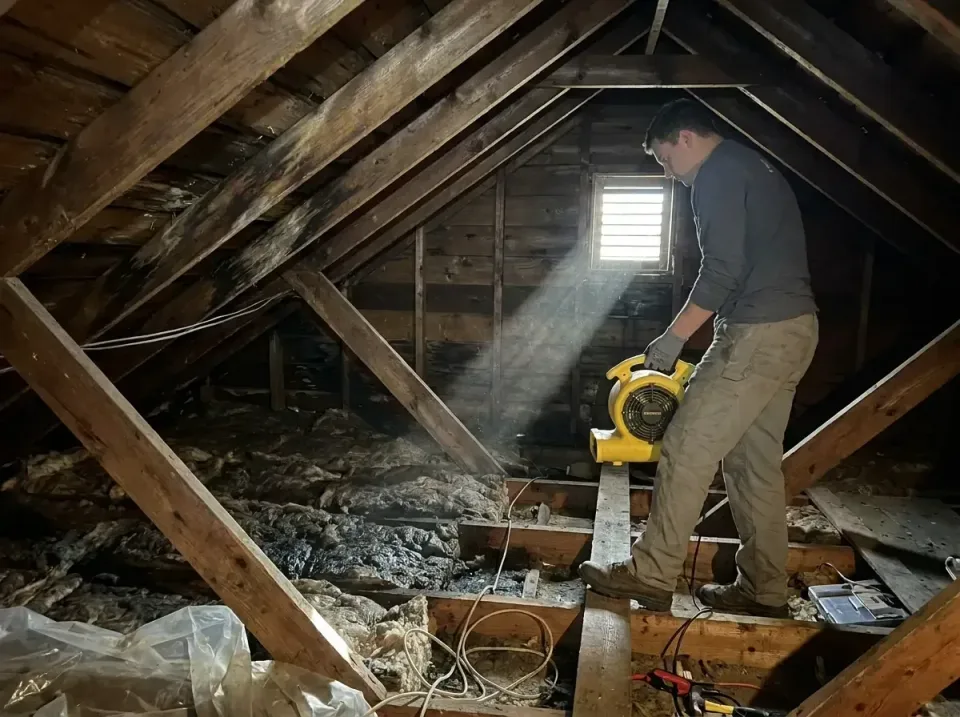 attic-water-damage-drying-proc-007 — frequently asked questions, Emergency Water Extraction & 24/7 Flood Response in Wade Ha…
